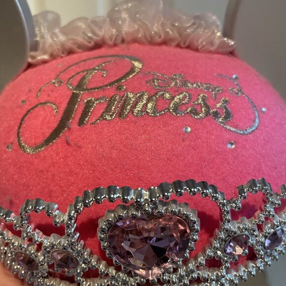 Disney Parks Pink Princess Mickey Mouse Ears Hat Tiara Crown Silver Youth Size - Picture 5 of 5
